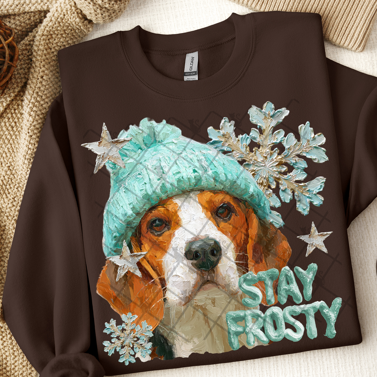 Beagle Stay frosty (TTD) DTF Transfer
