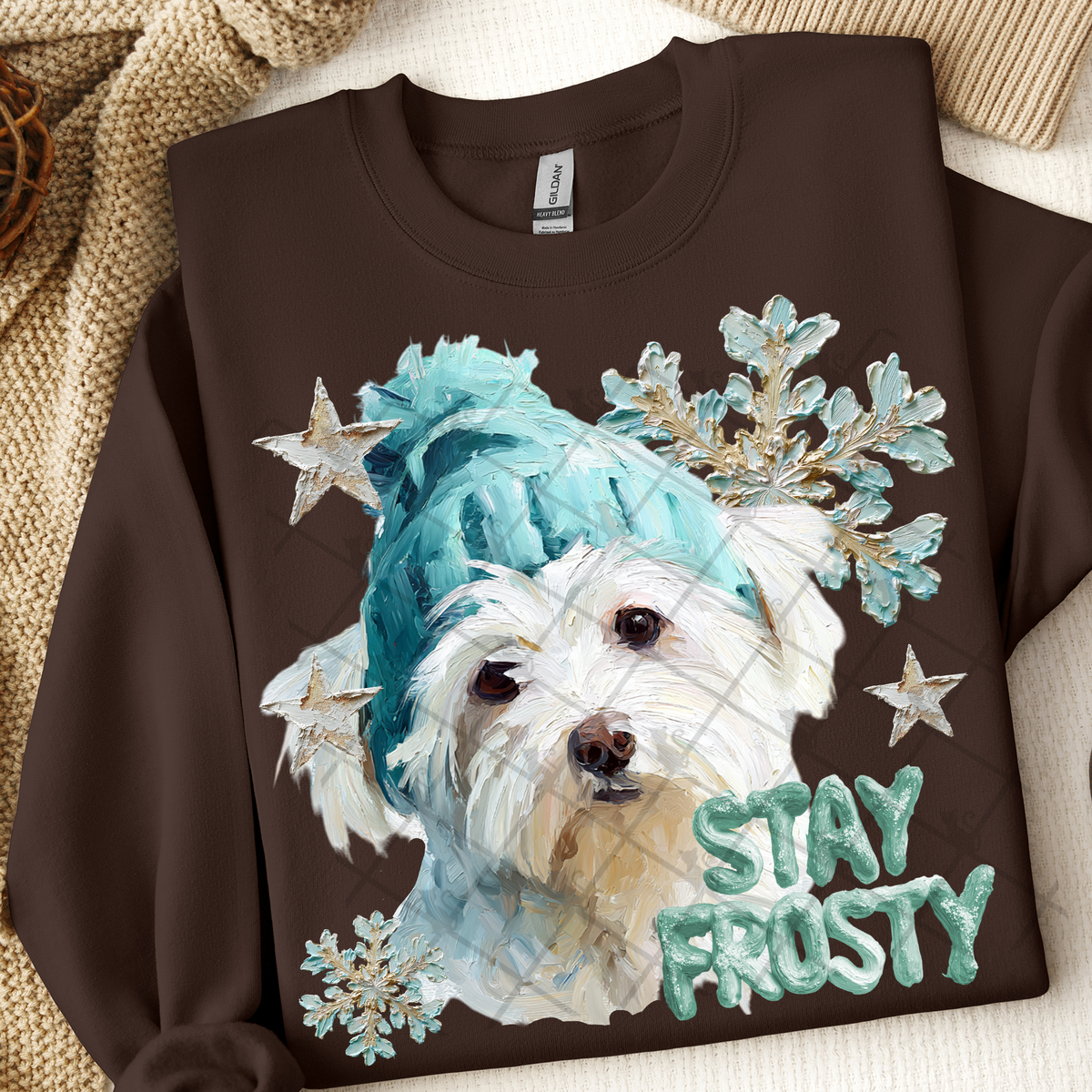 Maltese Stay frosty (TTD) DTF Transfer
