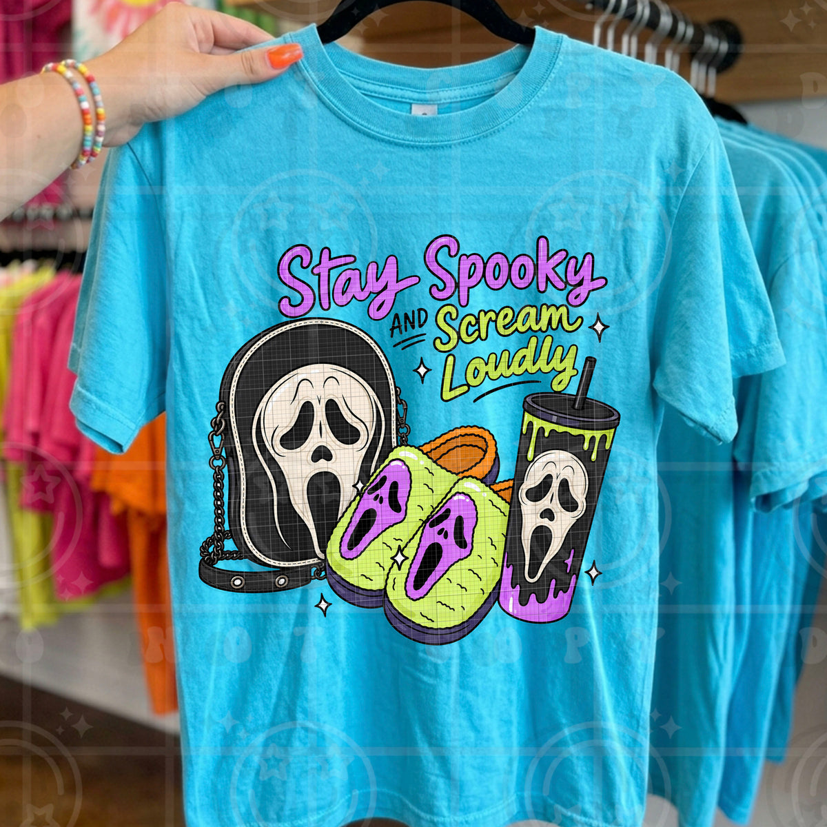 Stay spooky and scream loudly (HW) DTF Transfer
