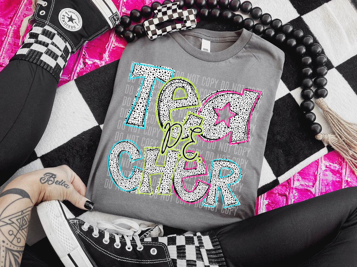 PE Teacher Star Dots Stone 54894 DTF transfer