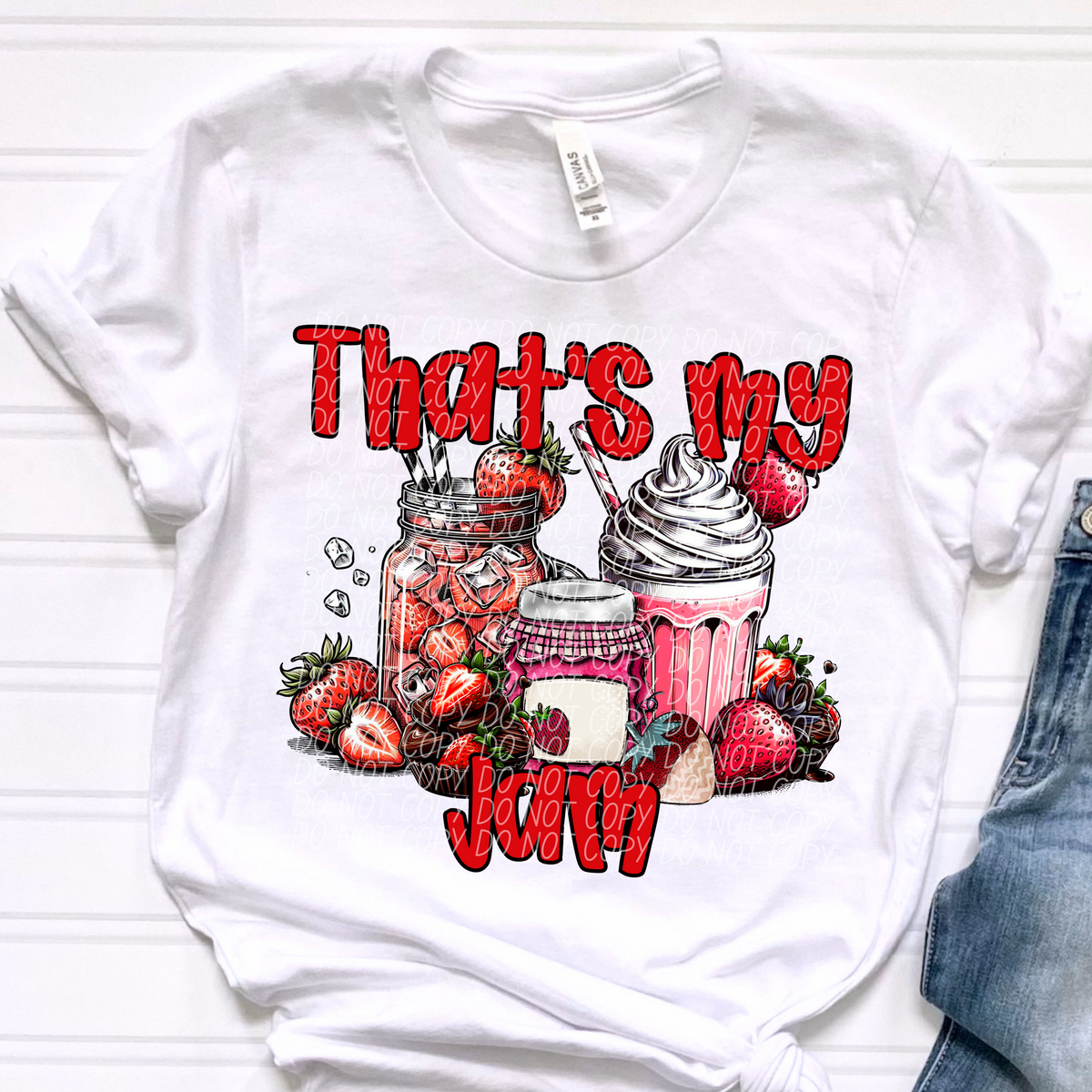That's my Jam Strawberry Items (CITY) DTF transfer