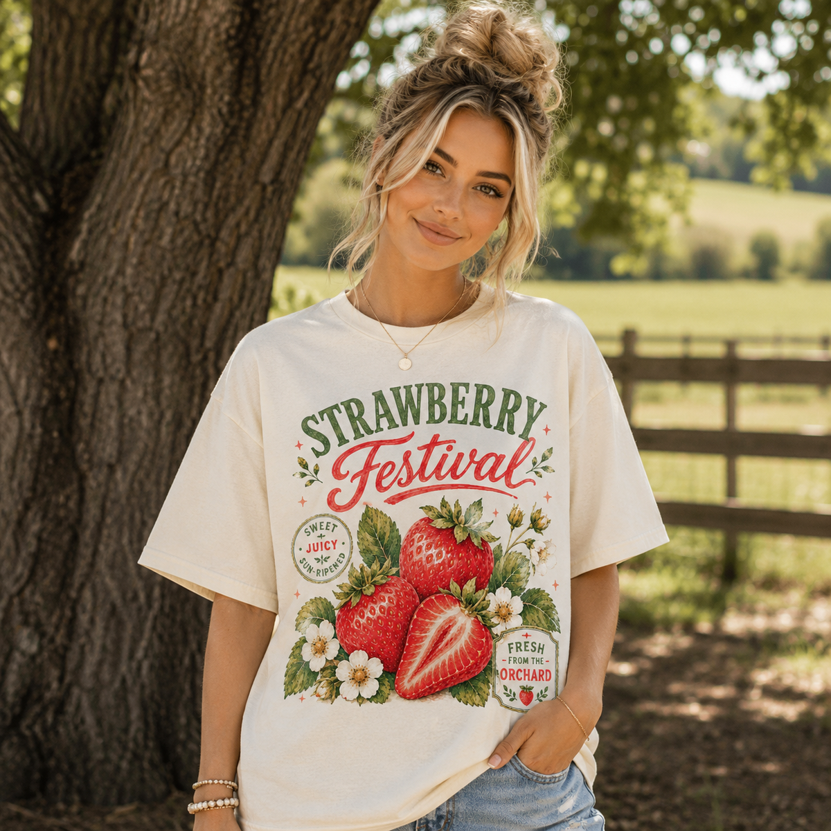 Strawberry festival (Parker) DTF Transfer