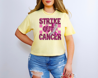 strike out cancer baseball RIBBON ONLY sequins 40238 DTF TRANSFER