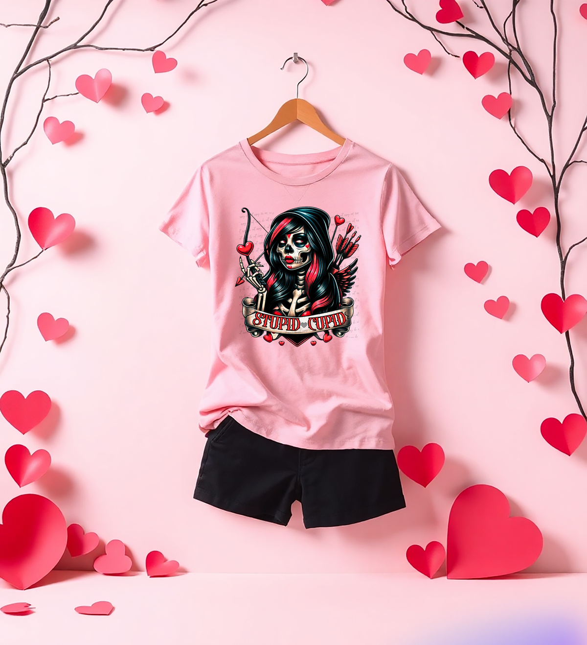 Stupid Cupid Arrow And Bow 74635 DTF Transfer