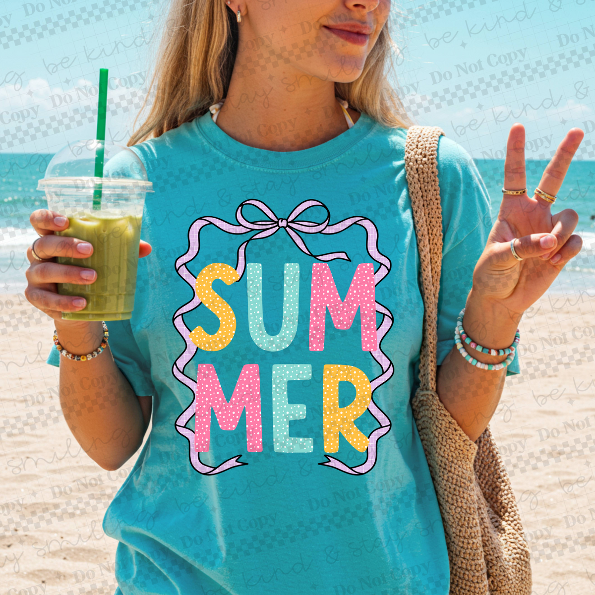 Summer ribbon (CMLD) 107071 DTF transfer