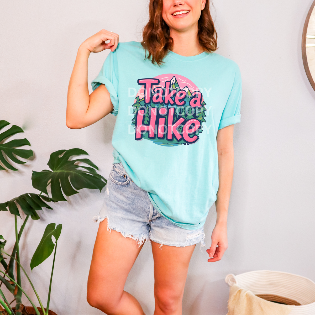 Take a hike (pink letters) (CSG) DTF TRANSFER