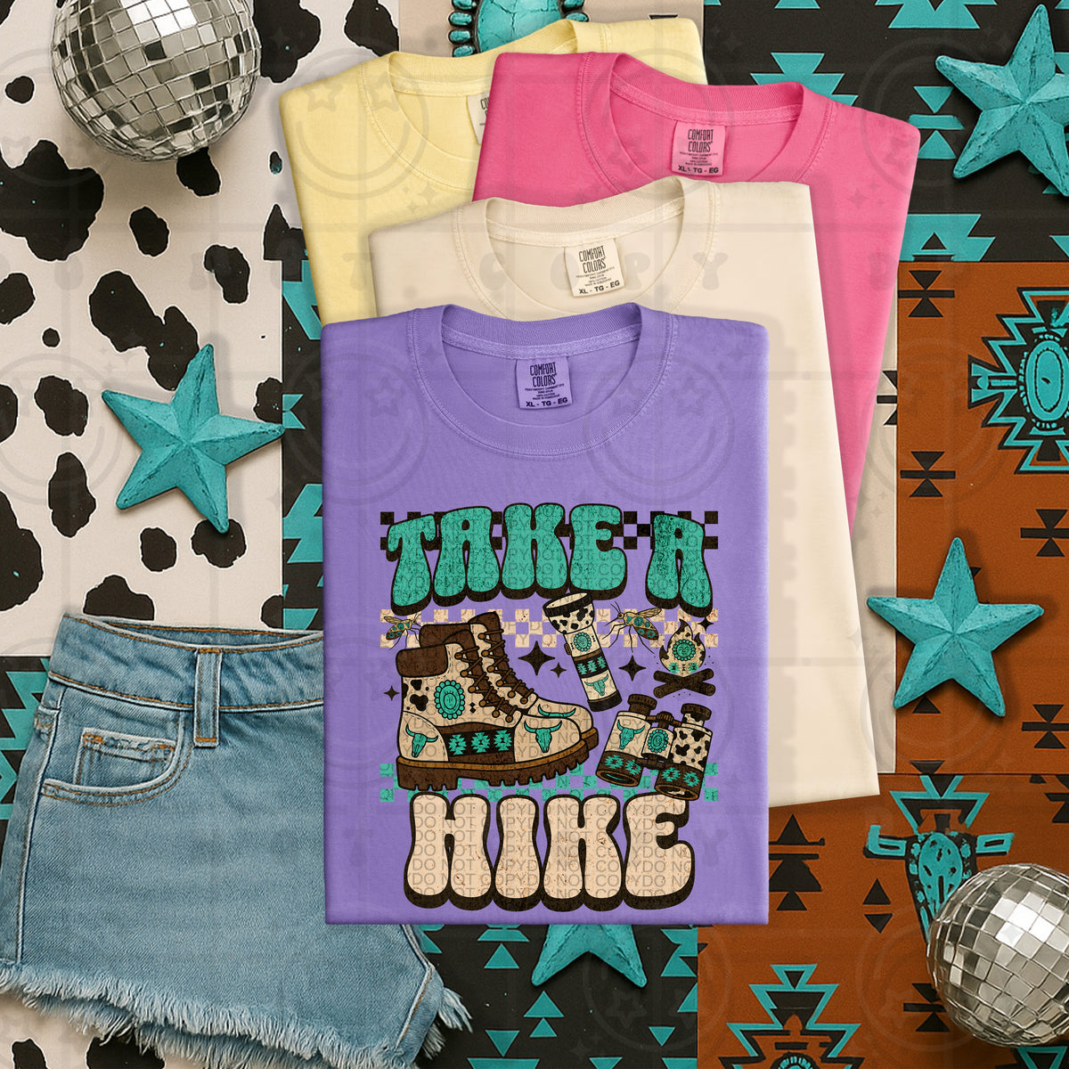 Take a Hike western (HW) 105019 DTF transfer