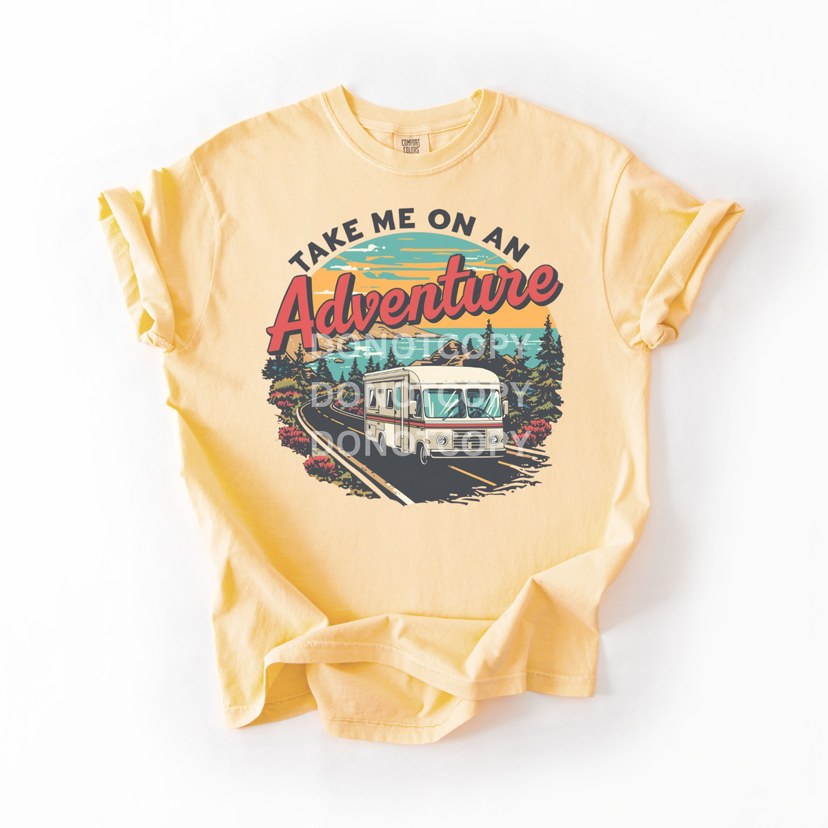 Take me on an adventure circle (CSG) DTF Transfer