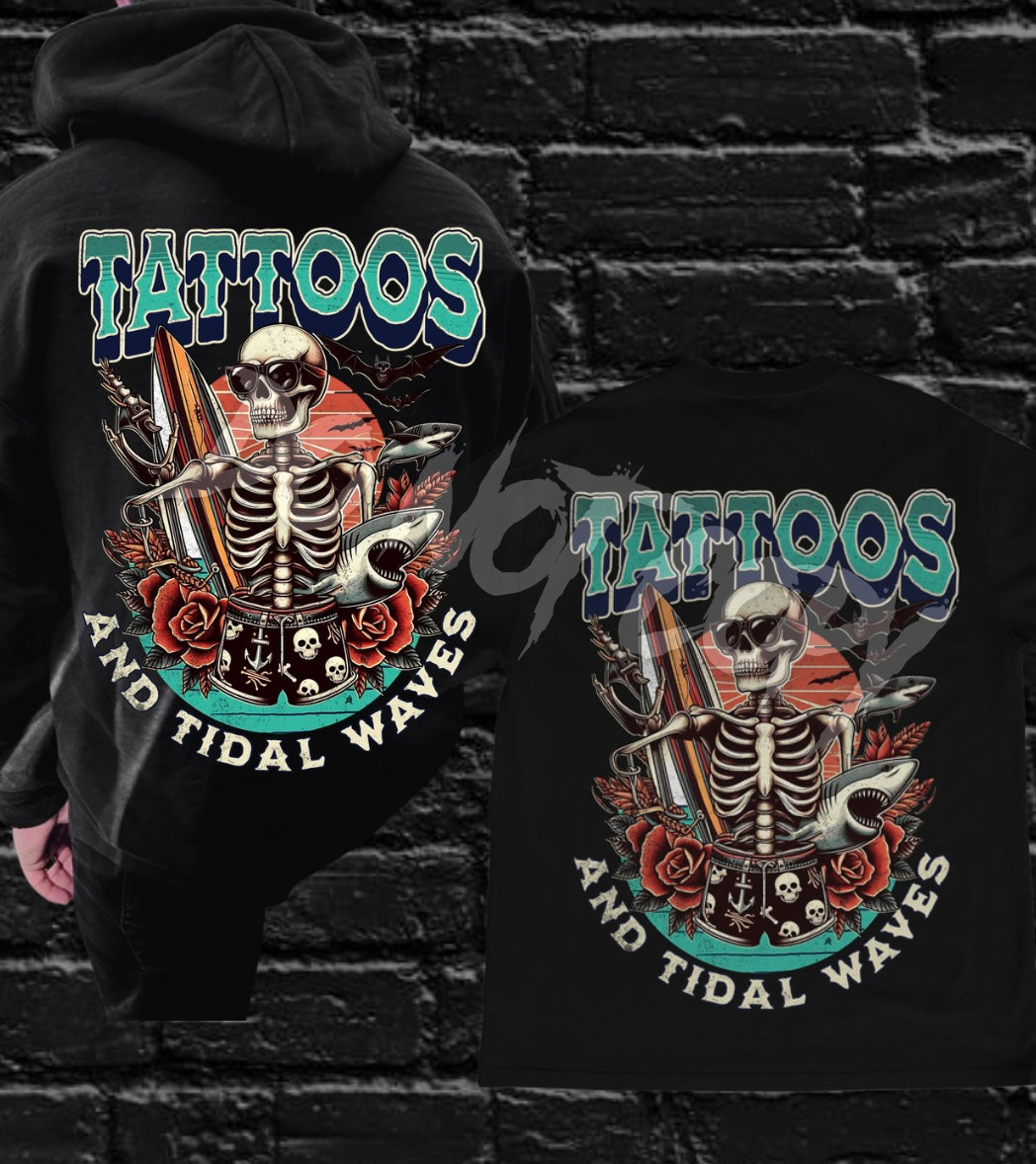 Tattoos and tidal waves 103771 DTF transfer