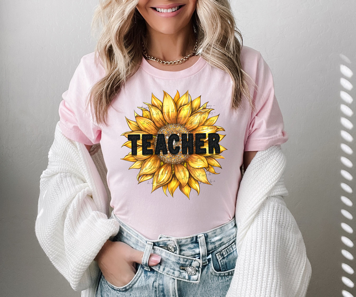 Teacher Sunflower 46042 DTF transfer