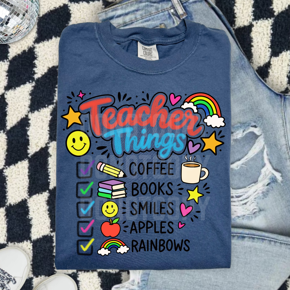 Teacher things list (CSG) DTF Transfer