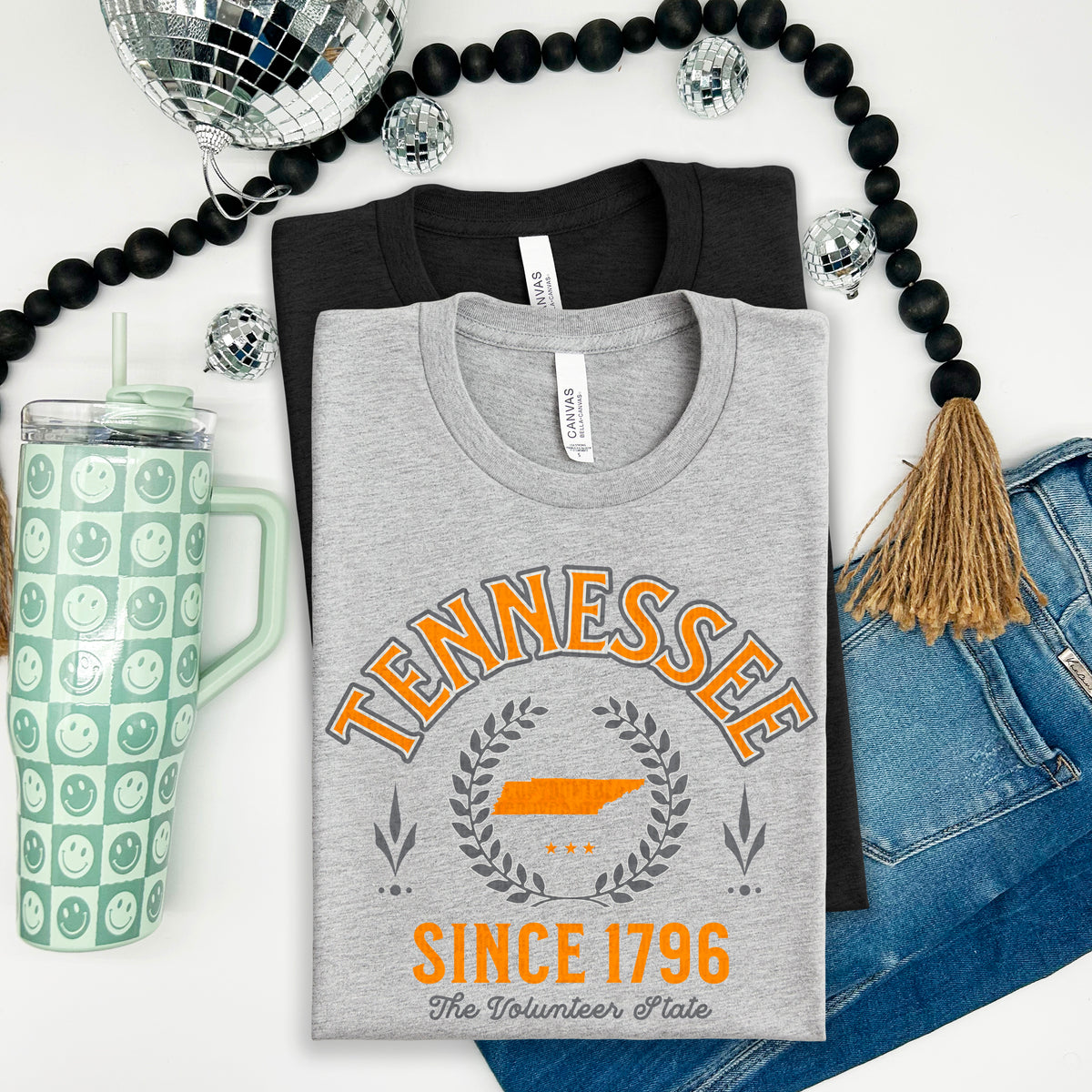 Tennessee Varsity Letters ORANGE and BLACK 105103 DTF transfer