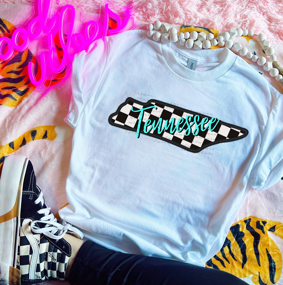 Tennessee State Checkered 59582 DTF Transfer