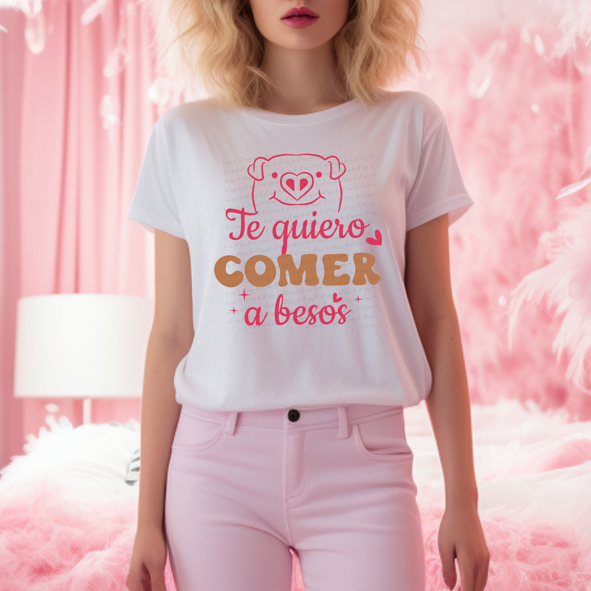 Te Quiero Comer A Besos 76419 DTF Transfer