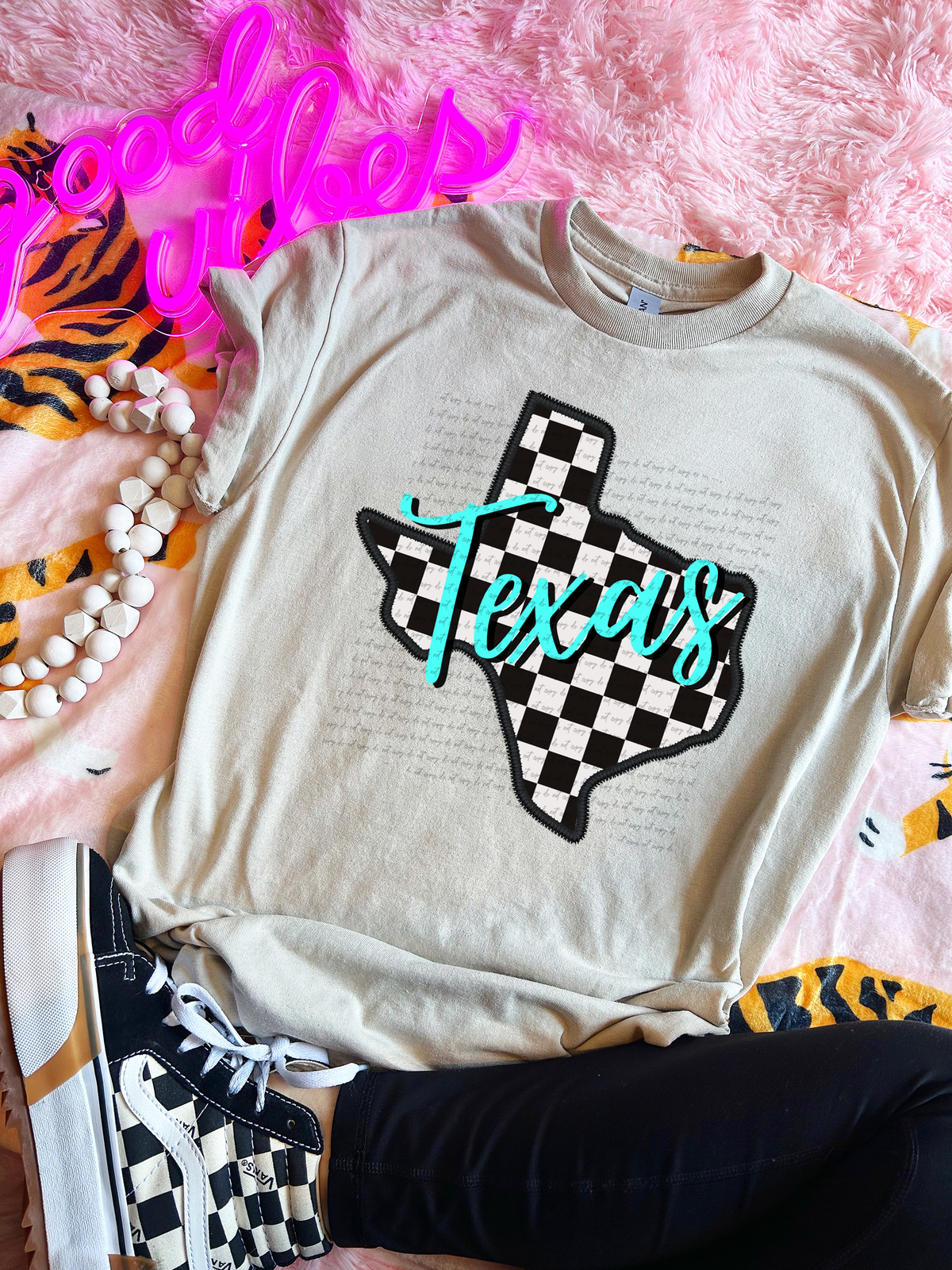 Texas State Checkered 59583 DTF Transfer