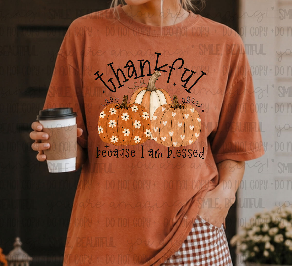 Thankful because I am blessed (MD) DTF Transfer