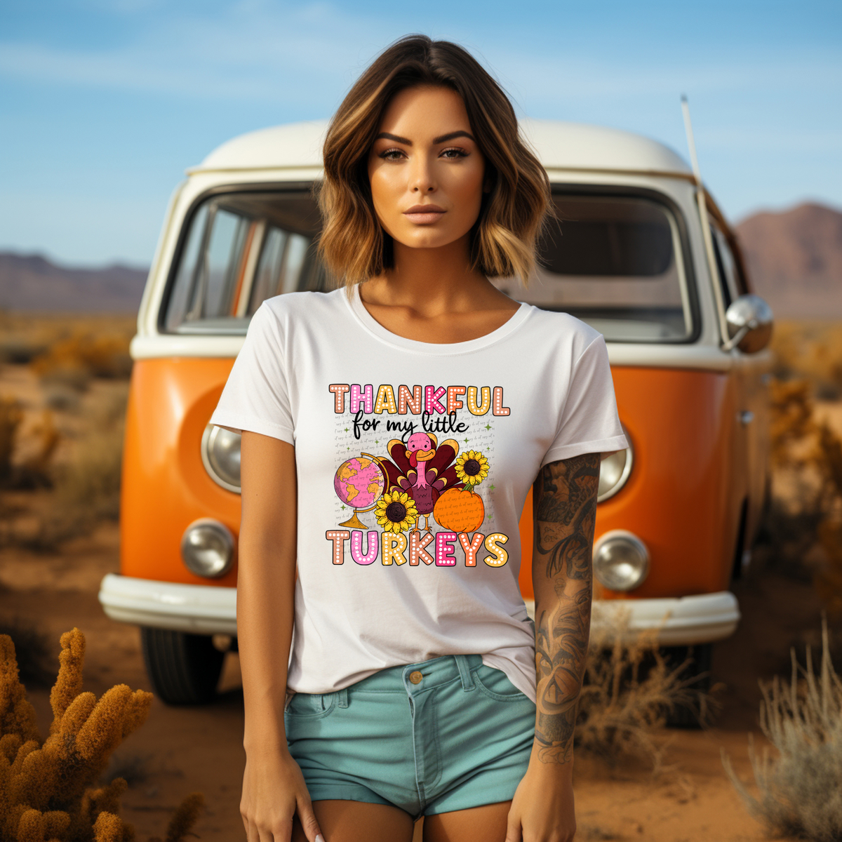 Thankful For My Little Turkeys 42421 DTF transfer