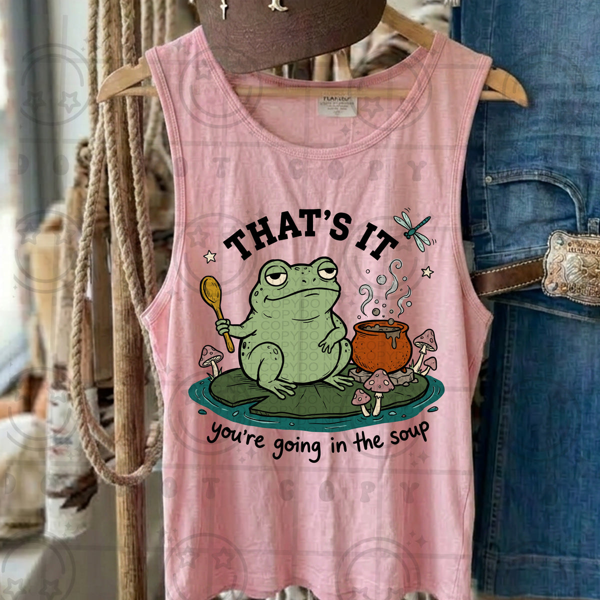 That's it you're going in the soup frog (HW) DTF Transfer