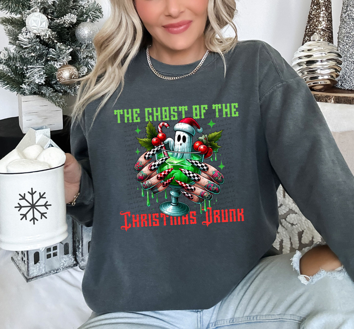 The Ghost Of The Christmas Drink 42680 DTF transfer