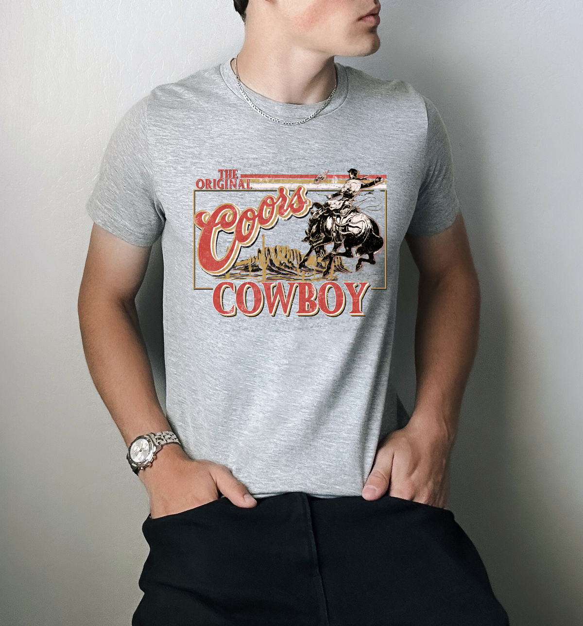 The Original Coors Cowboy 116361 DTF Transfer
