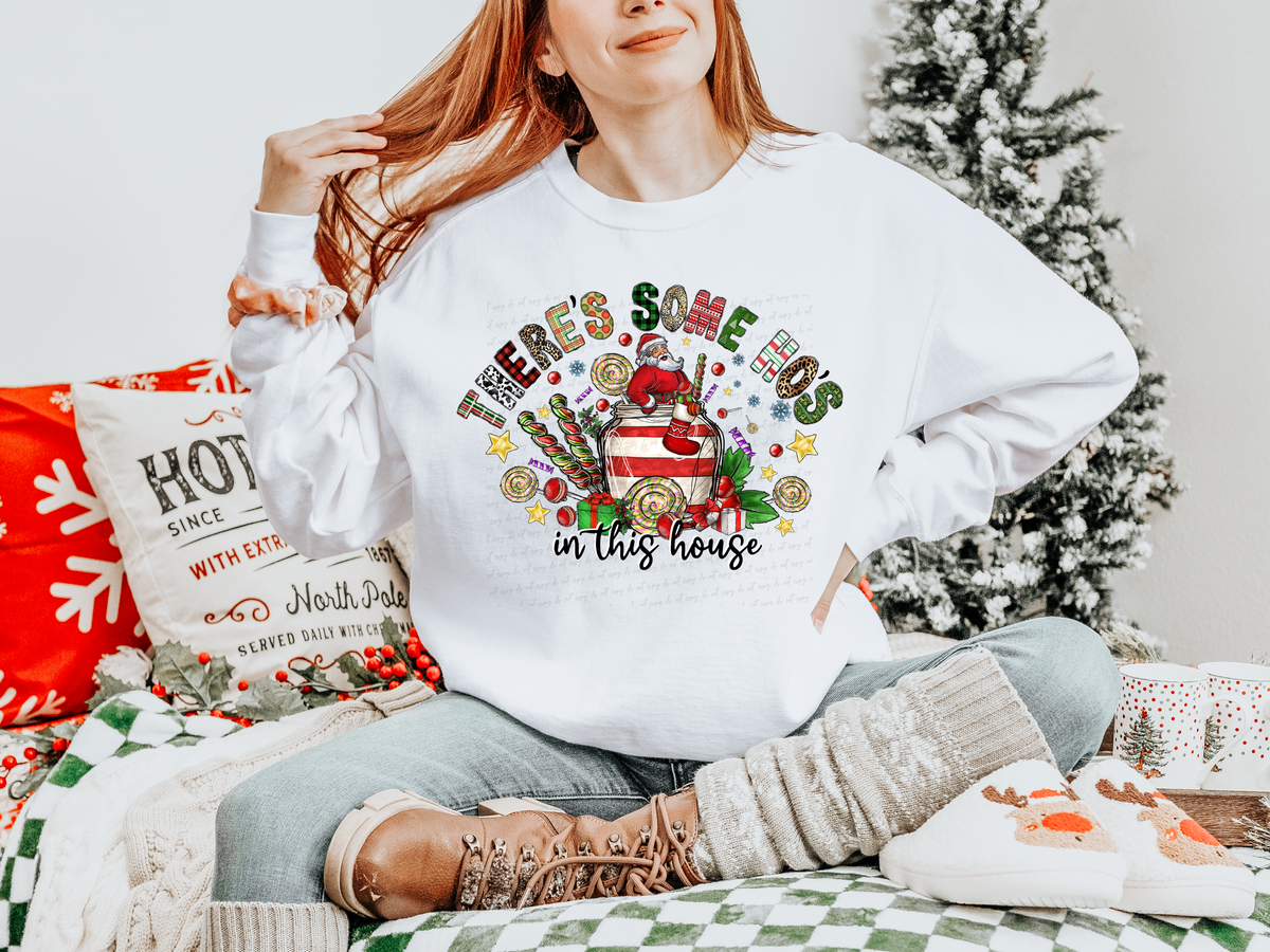 There's Some Ho's In This House Santa Jar Gifts 116266 DTF Transfer