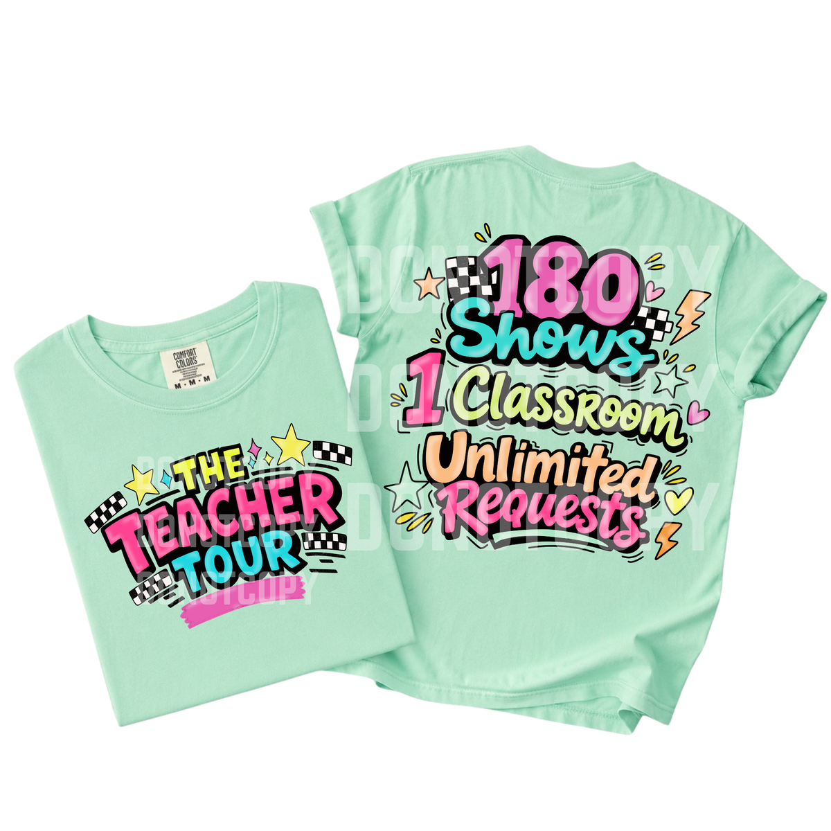 180 shows 1 classroom (BACK ONLY) (CSG) DTF Transfer