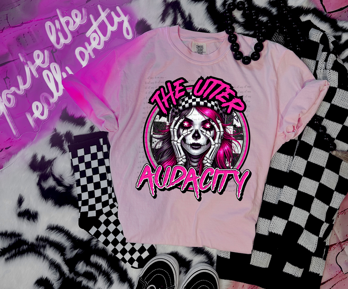 The Utter Audacity Skeleton Girl 74502 DTF Transfer