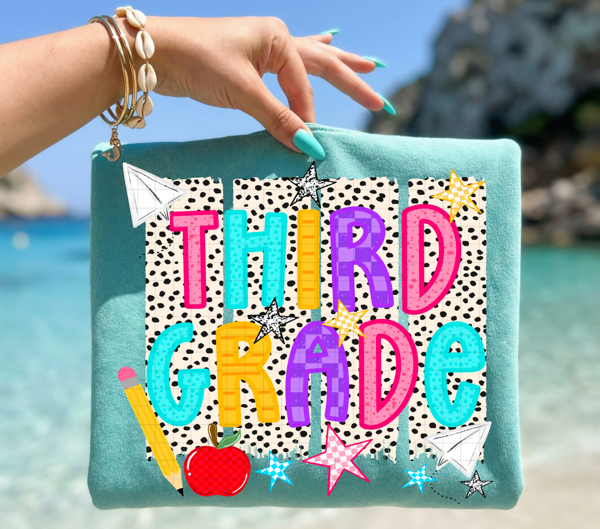 Third grade dalmatian stripes (Linda) DTF Transfer