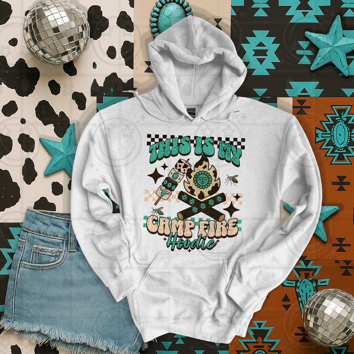 This is my campfire hoodie western (HW) 105023 DTF transfer