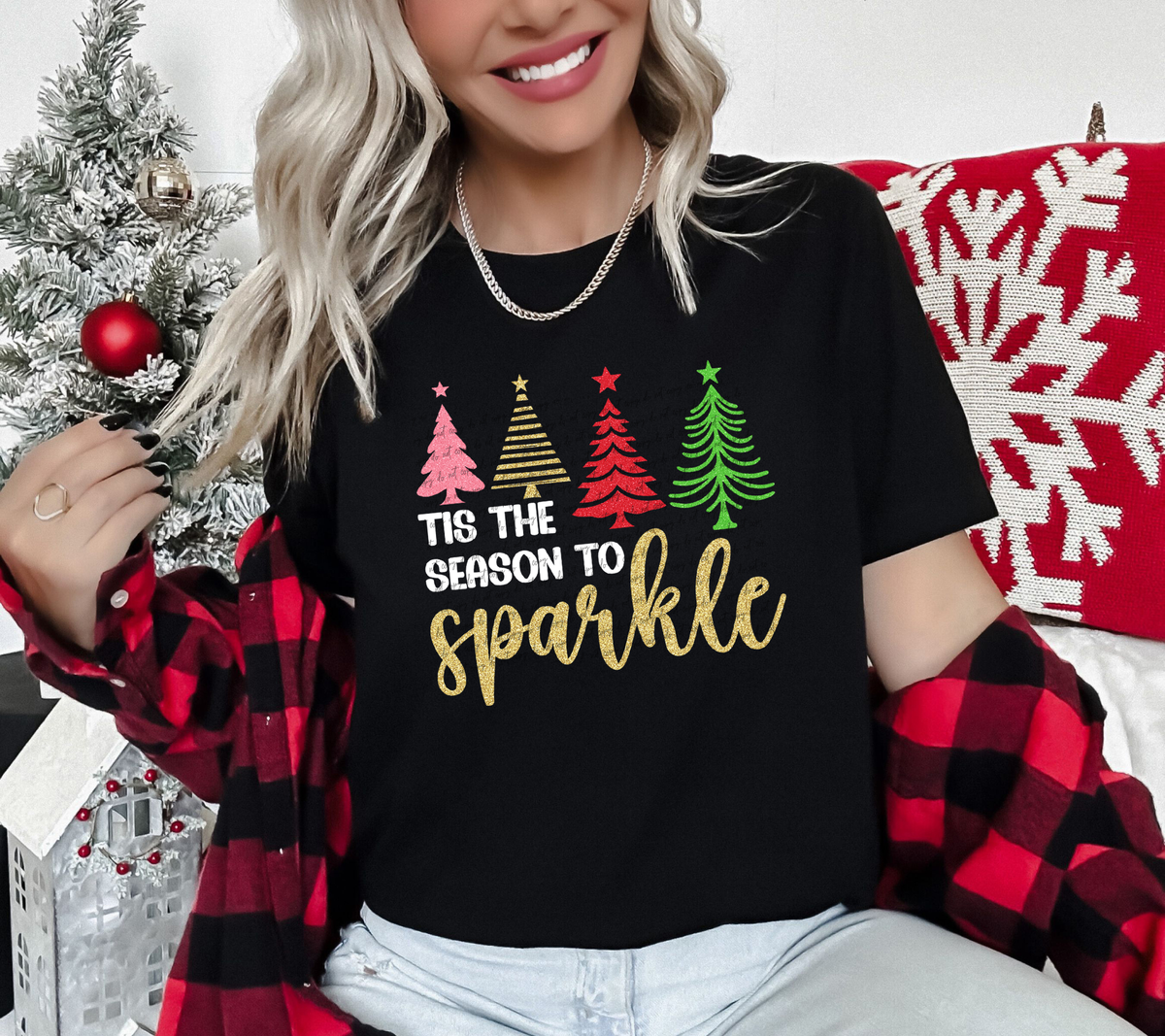 Tis The Season To Sparkle White 42857 DTF transfer