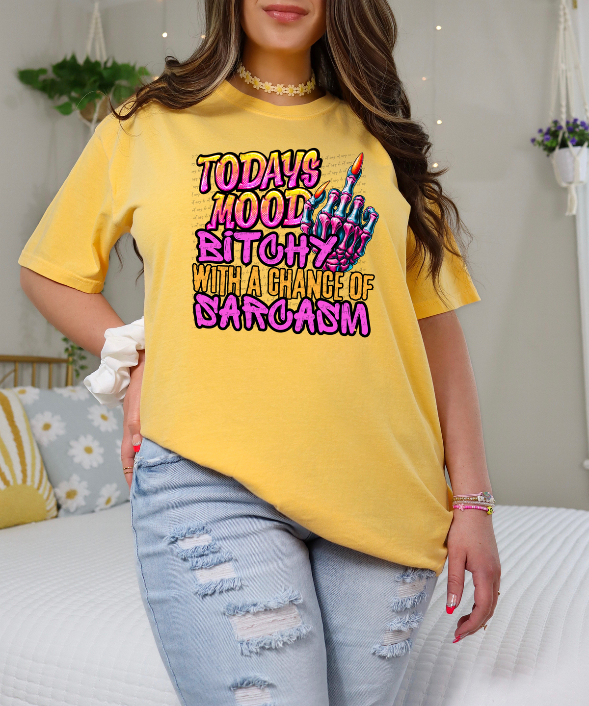 Todays Mood Bitchy With a Chance of Sarcasm 42287 DTF transfer