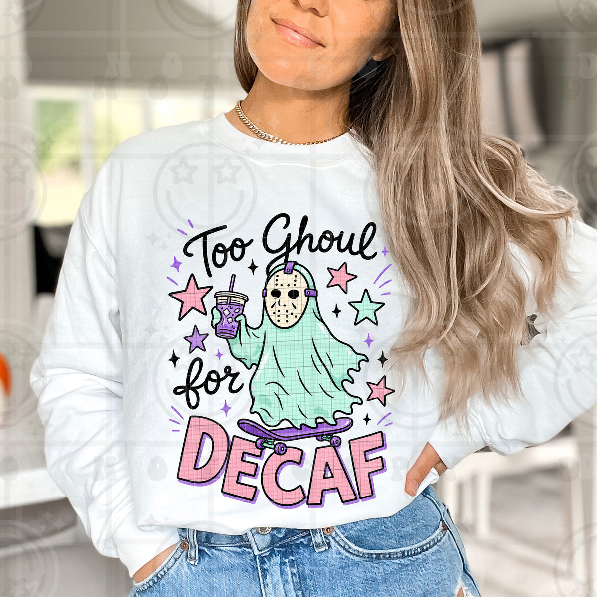 Too ghoul for decaf Sunday Special DTF transfer