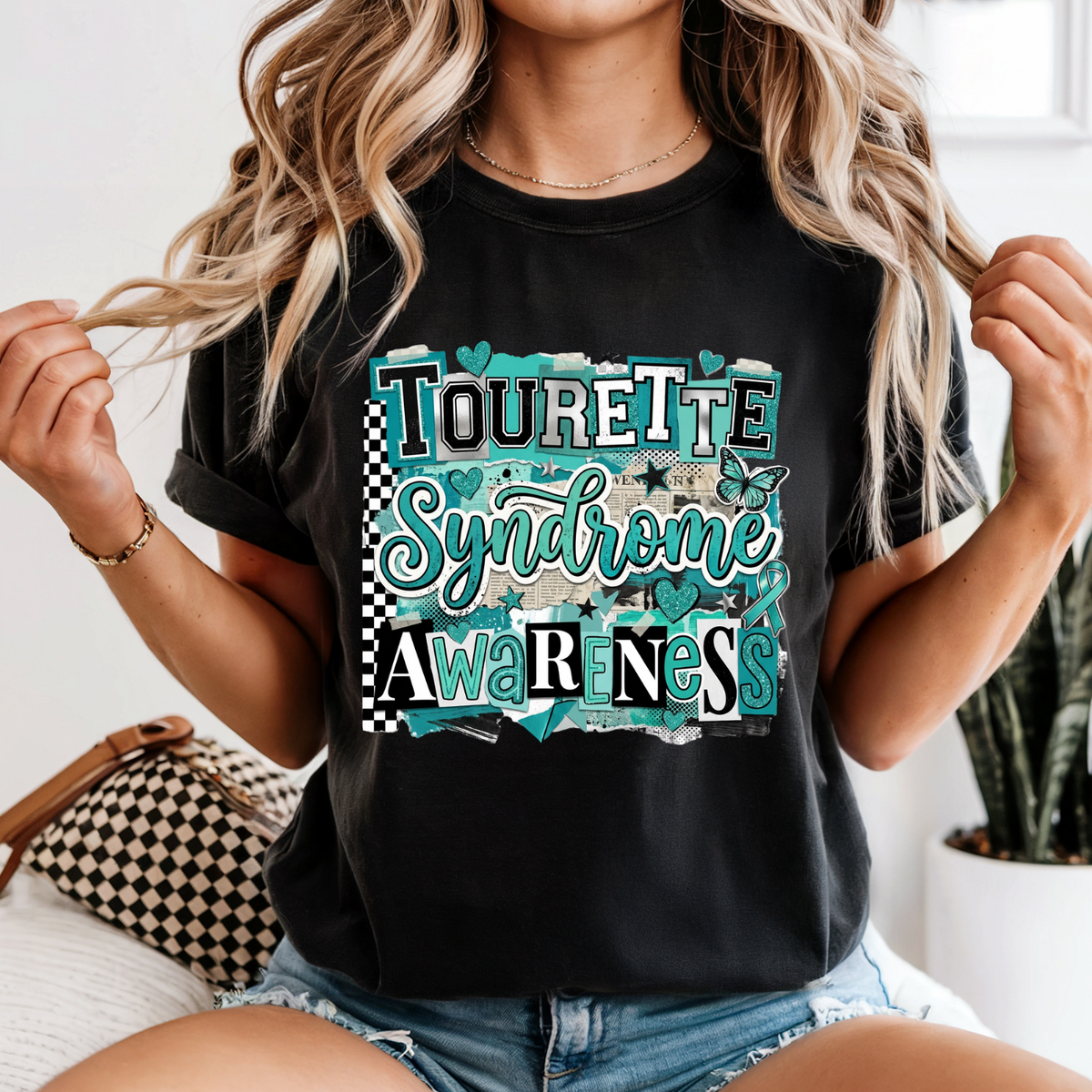 Tourette awareness magazine font (Parker) DTF Transfer