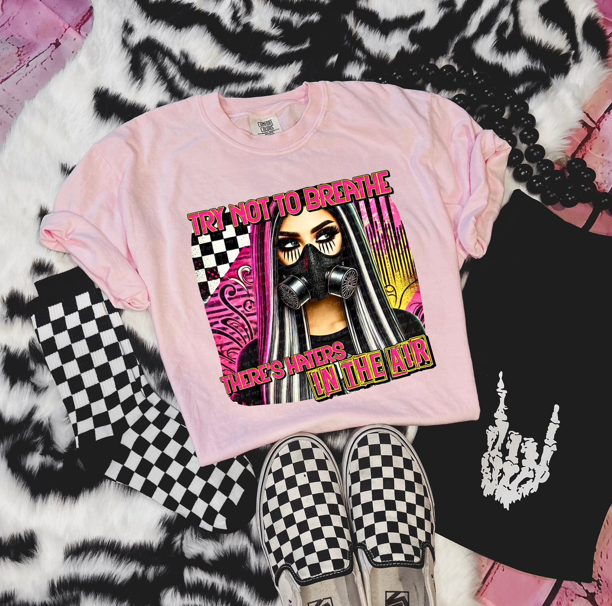 Try Not To Breathe There's Haters In The Air 86113 DTF Transfer