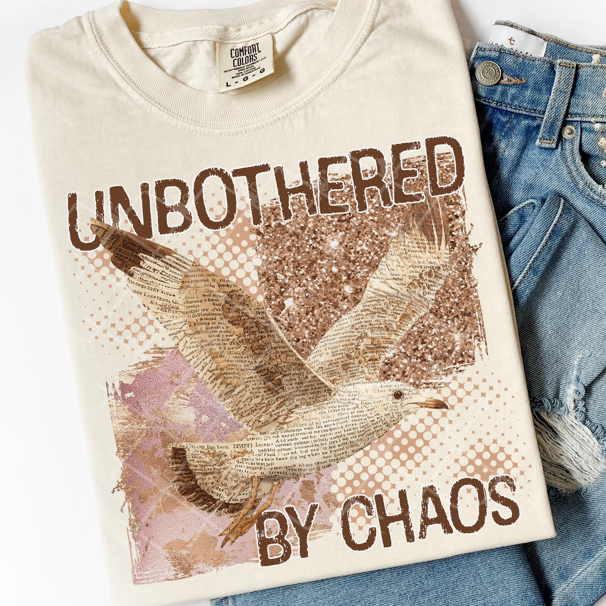 Unbothered by chaos (bird) (TTD) DTF Transfer
