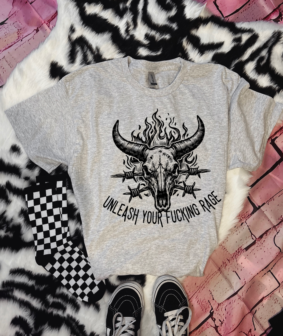 Unleash Your Fucking Rage - Black 86114 DTF Transfer