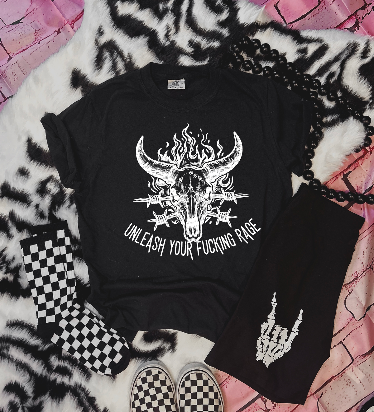 Unleash Your Fucking Rage - White 86115 DTF Transfer