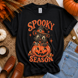 Spooky season cat in pumpkin (Grove) DTF Transfer