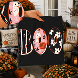 Boo stripes ghost daisies (Grove) DTF Transfer