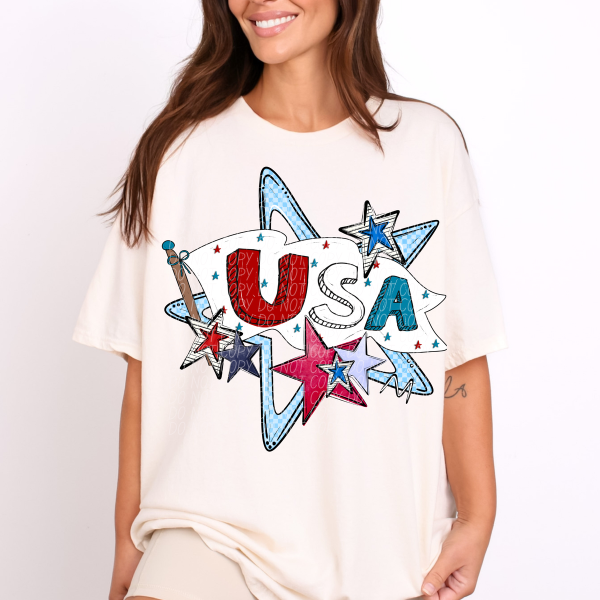 USA Banner Stars (CITY) DTF transfer