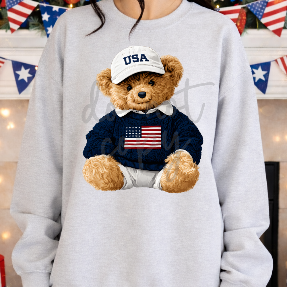USA Bear (Parker) DTF Transfer