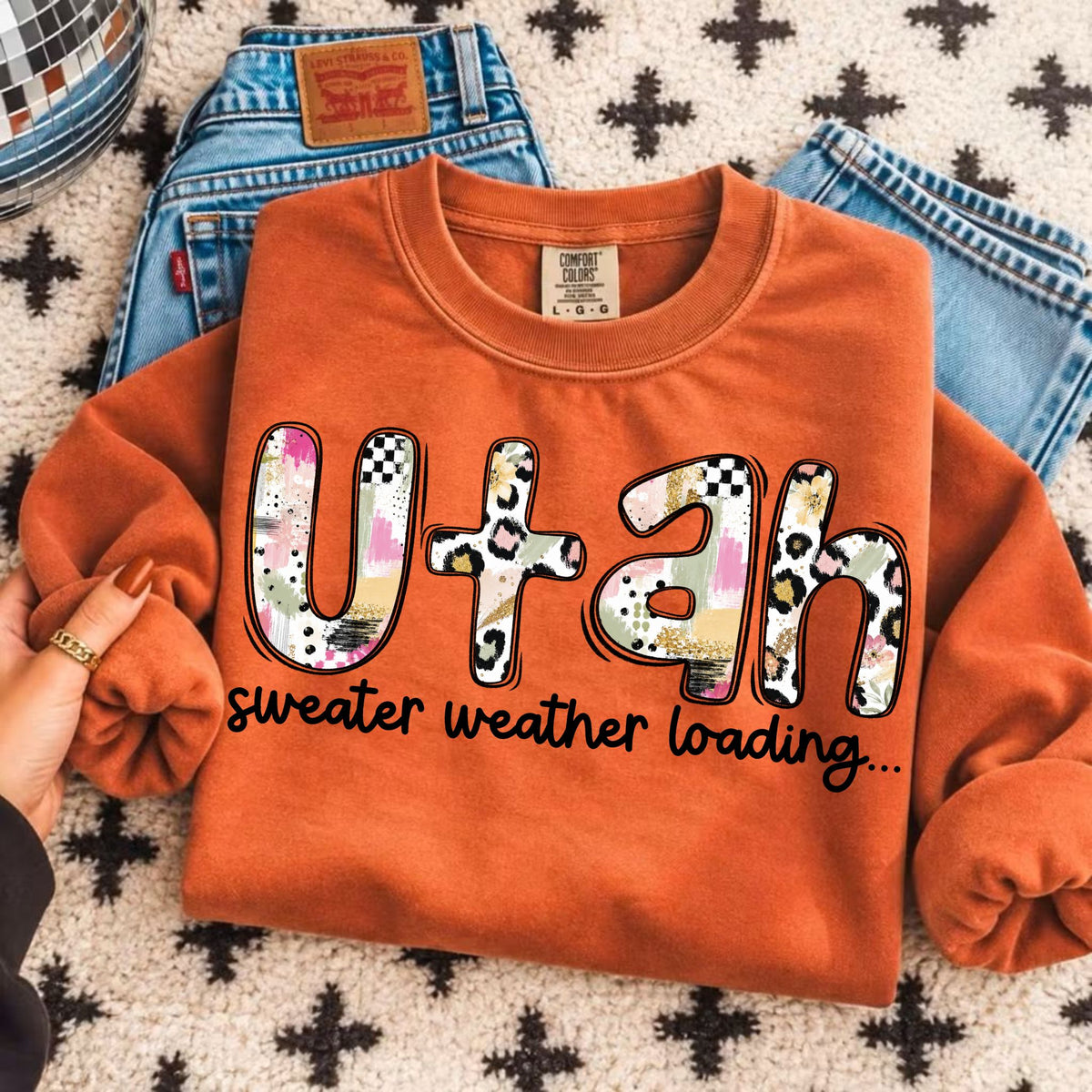 Utah sweater weather loading (Vehement) DTF Transfer