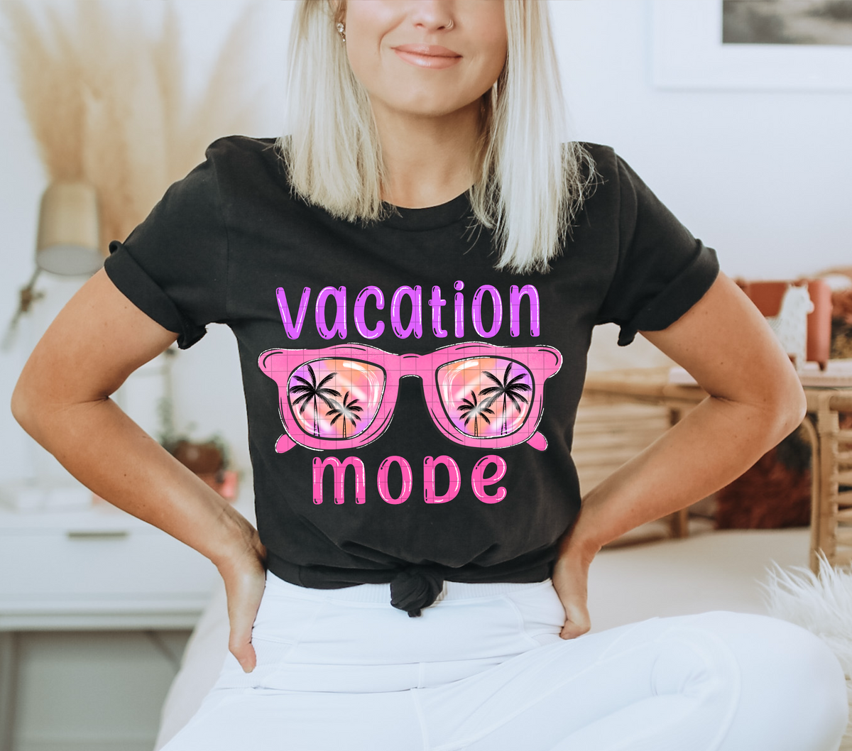 Vacation mode glasses (40e) DTF Transfer