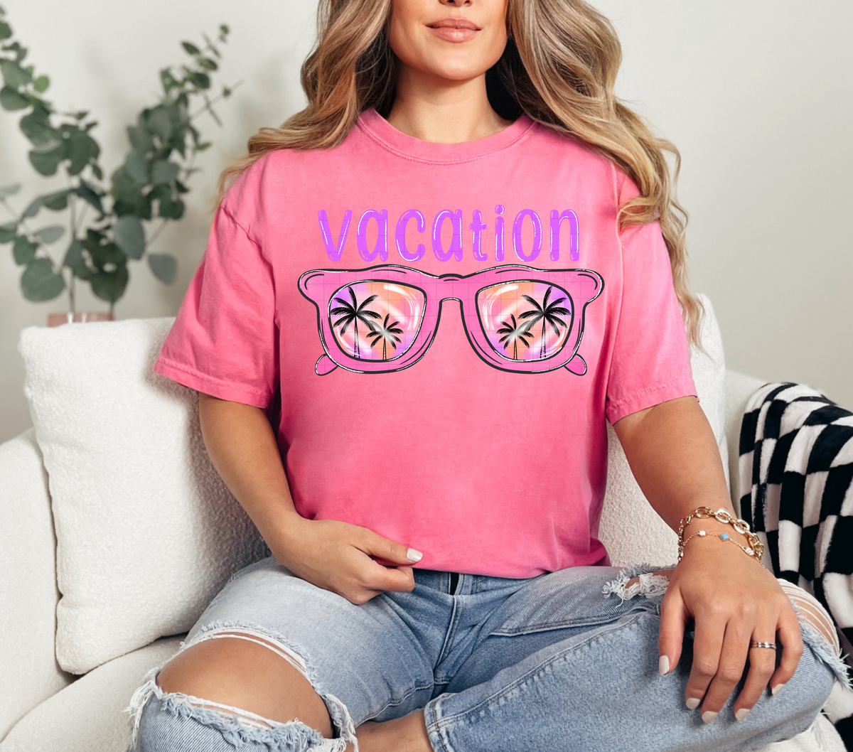 Vacation sunglasses (40e) DTF Transfer