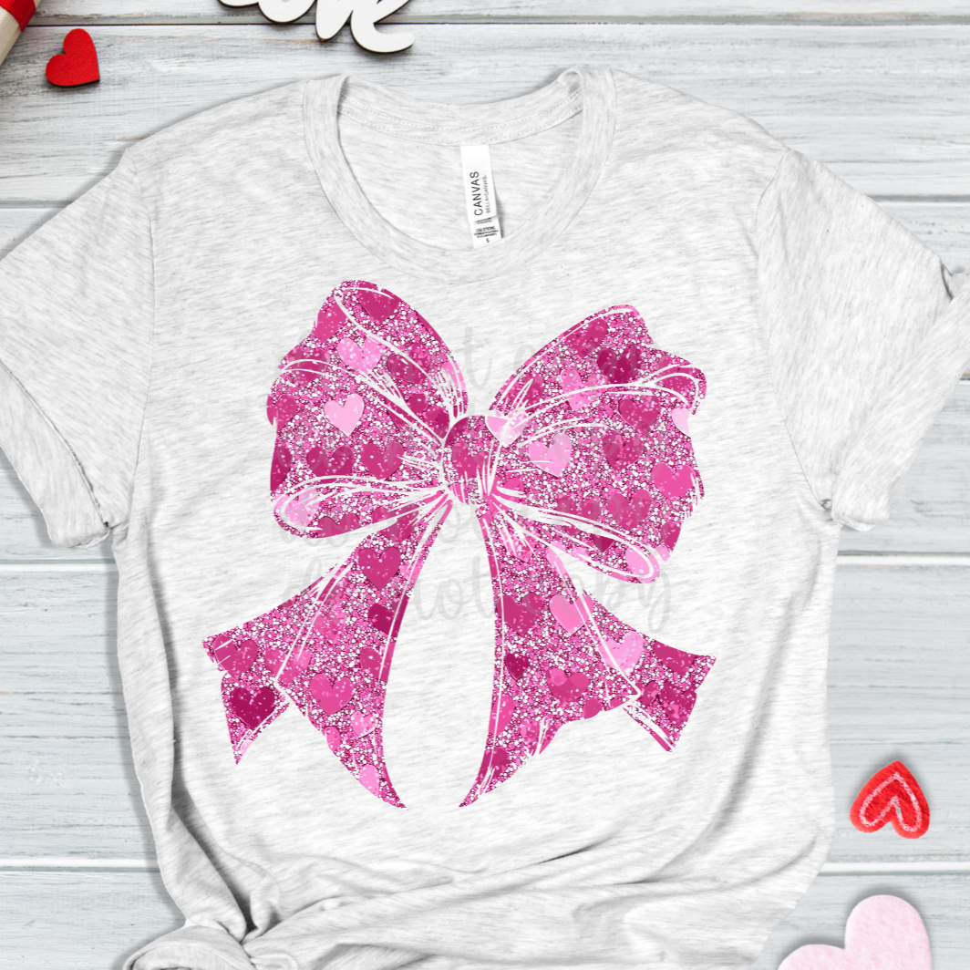 Valentines bow (Parker)  DTF Transfer