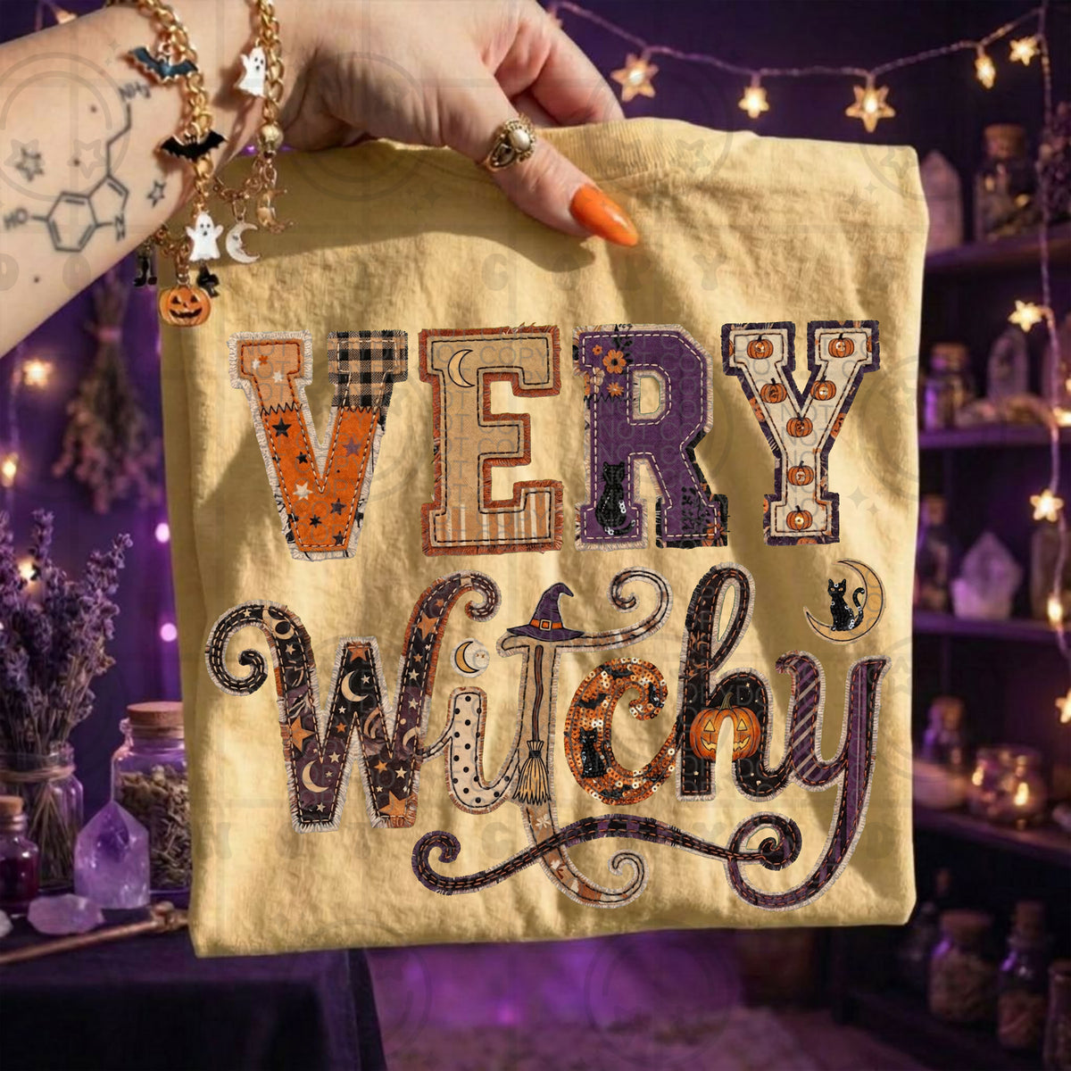 Very witchy patchwork (HW) DTF Transfer