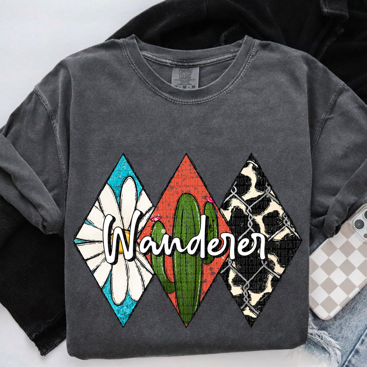 Wanderer western diamonds 104260 DTF transfer