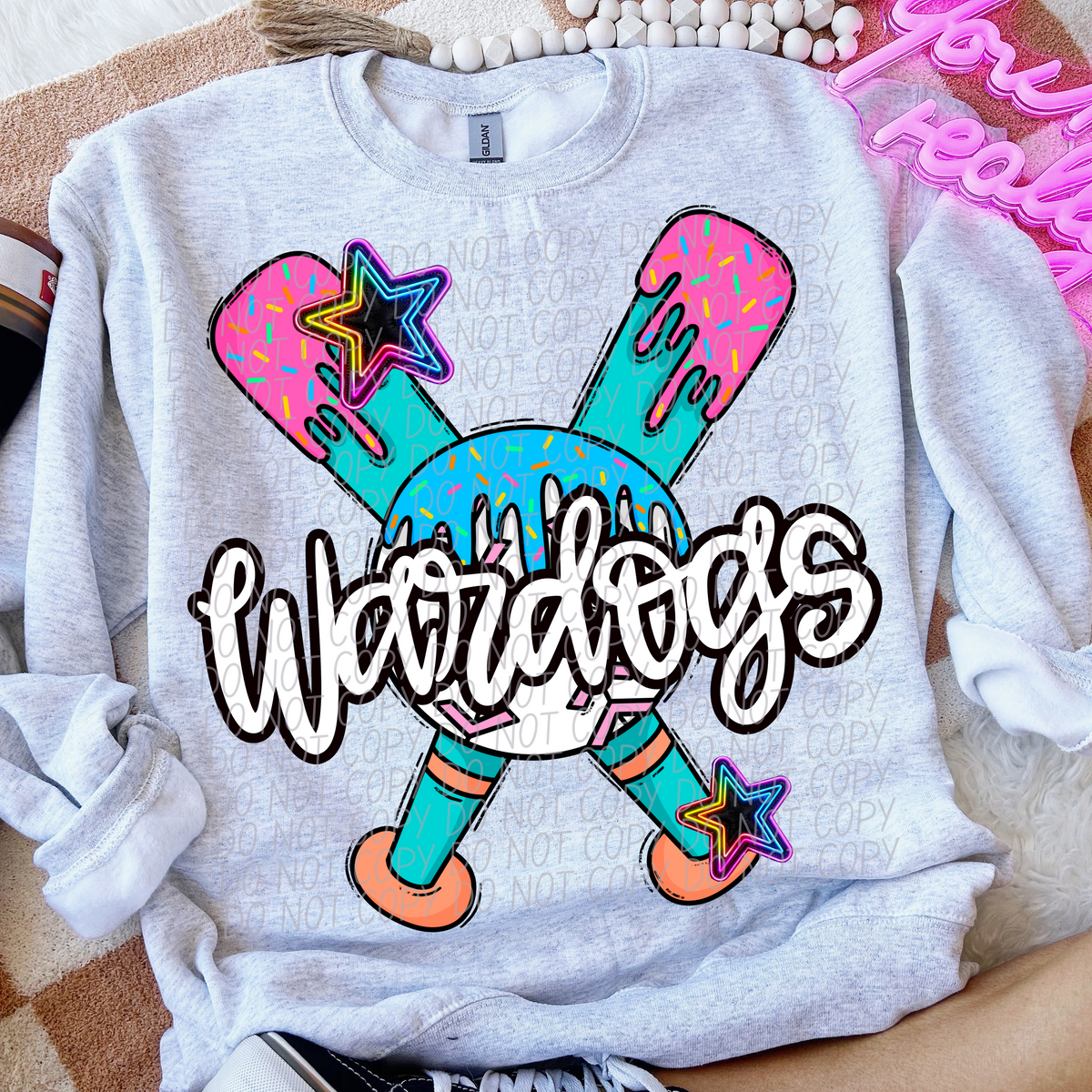 Dripping baseball Wardogs (CITY) DTF transfer
