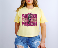 warrior stacked sequin lightning bolt 40267 DTF TRANSFER