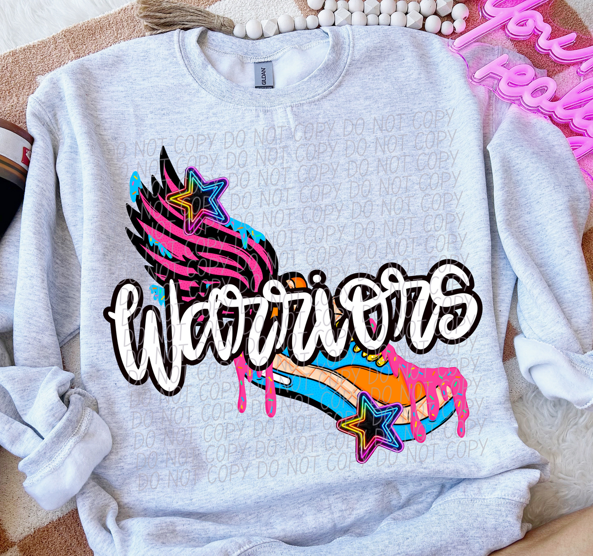 Warriors Drip Track (City) 103019 DTF transfer